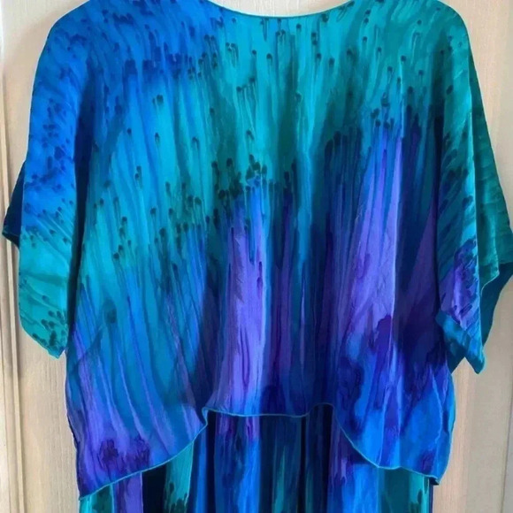 L Leeanne Vintage Hand Painted Fibers Skirt Set Size Medium - Picture 9 of 12